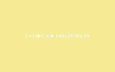 Los ojos más raros del mu do